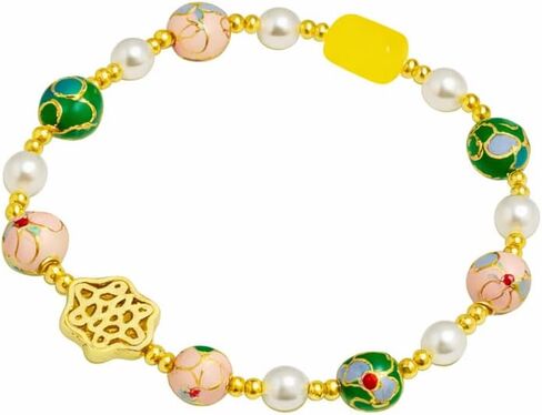 Citrine Crystal Bracelet for Men Women, Natural Yellow Crystal Beads with Black Stone, Good Luck Wealth Energy, 10mm Stretch Bracelet with Gift Box for Birthday Anniversary Christmas in Kuwait