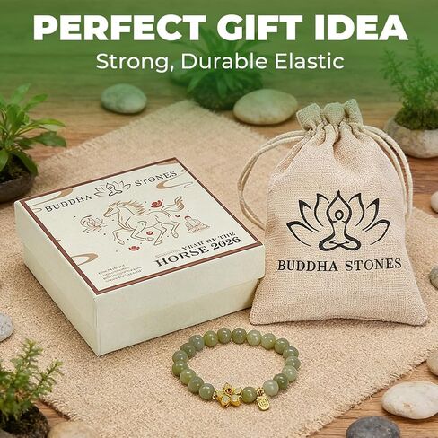 Green Jade Bracelet For Women, Natural Real Jade Flower “Fu" Character Bracelet, Jade Bead Elastic Bracelet Bring Good Luck and Fortune, Lucky Fengshui Jewelry Gift for Mother's Day, Suit for 5.5 - 6.3" in Saudi Arabia