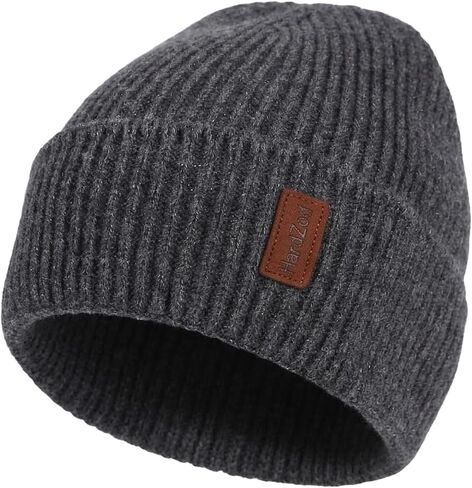 HandZest Ribbed Knit Beanie Men Women, Lightweight Breathable Spring Fall Soft Stretchy Daily Outdoor Skull Cap, One Size in Kuwait