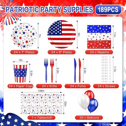 Christmas Plates Disposable Party Set, Serves 24 Red Christmas Tableware Includes 9" and 7" Plates, Napkins, Tablecloth, Cups, Straws, Knives & Forks, Balloons for Xmas Dinnerware Decorations in Kuwait