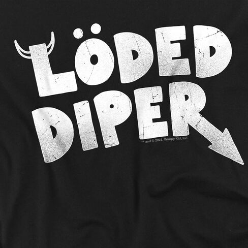Popfunk Classic Diary of a Wimpy Kid LÖDED DIPER Distressed Logo Unisex Toddler T Shirt in Kuwait