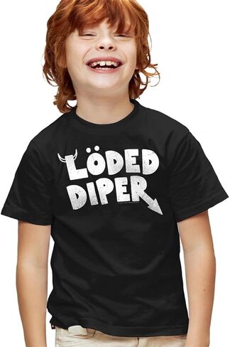 Popfunk Classic Diary of a Wimpy Kid LÖDED DIPER Distressed Logo Unisex Toddler T Shirt in Kuwait