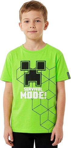 Minecraft Creeper Shirt, Gaming Kids T Shirt For Boys, Creeper Boys Tshirt in Kuwait