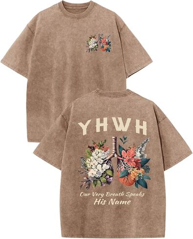 Boys Christian Graphic Tees Jesus YHWH Shirt for Kids God Faith Acid Wash Tshirt Bible Verse Religious T Shirts Tops in Saudi Arabia