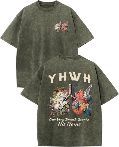 Boys Christian Graphic Tees Jesus YHWH Shirt for Kids God Faith Acid Wash Tshirt Bible Verse Religious T Shirts Tops in Saudi Arabia