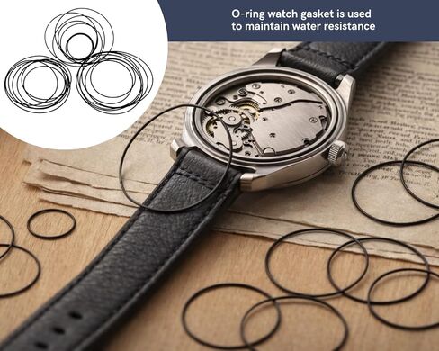 84 Pcs O Ring Watch Gasket 0.6 13-40mm Watch Gasket Replacement Set Rubber O Ring Kit Watch Back Seal (3 Packs) in Saudi Arabia