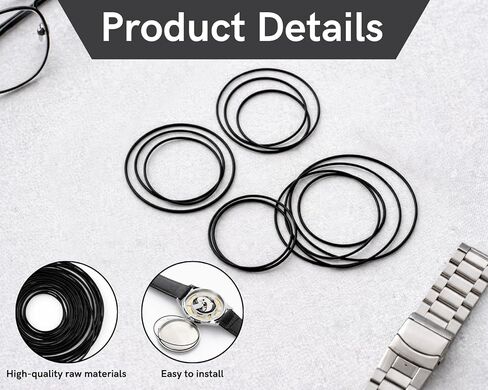 84 Pcs O Ring Watch Gasket 0.6 13-40mm Watch Gasket Replacement Set Rubber O Ring Kit Watch Back Seal (3 Packs) in Saudi Arabia