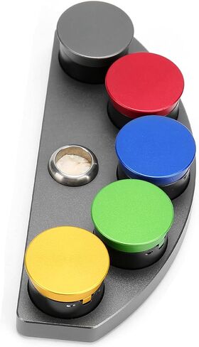 Estink Watch Oiler Kit Watch Repairing Oiler Stand Maintenance Tools 5 Colored Oil Dishes with Alloy for Lubrication in Kuwait