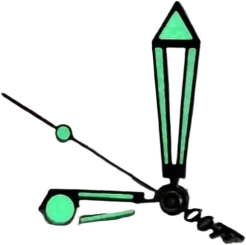 3-Hand Green Luminous Watch Hands Set Fit for 8215/8200/Mingzhu 2813 Movement Movements DIY Watch Repair-8 * 12 * 13MM in Saudi Arabia