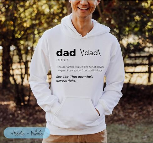 Custom Unisex Dad Definition T-Shirt and Comfort Colors – Ultra-Soft, Personalized Tee for New Dads & Dad Gifts from Kids; Funny, Trendy Shirt for Men in Saudi Arabia