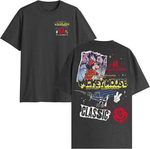 Disney Mickey Mouse Madness Shirt Vintage Collage Adult T-Shirt in Kuwait