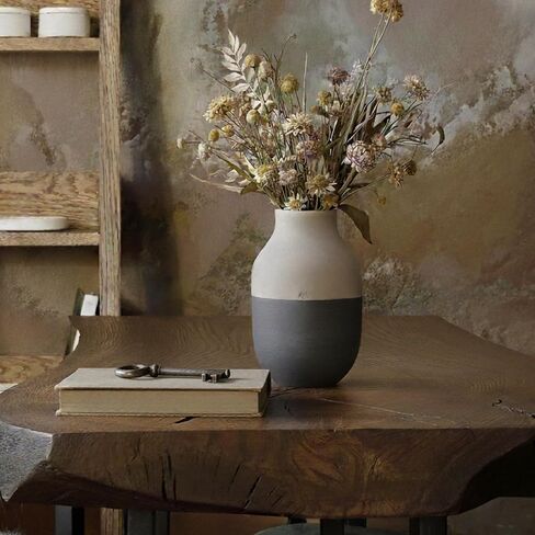Kahler Omaggio Circulare Vase | Recycled Eco Clay | Grey and Anthracite | 12.2 Inch in Saudi Arabia