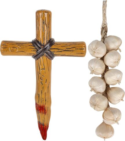 Plastic Cross Stake,Fake Vampires Wooden Stake Prop,Zombie Hunter Halloween Costume Accessory in Saudi Arabia