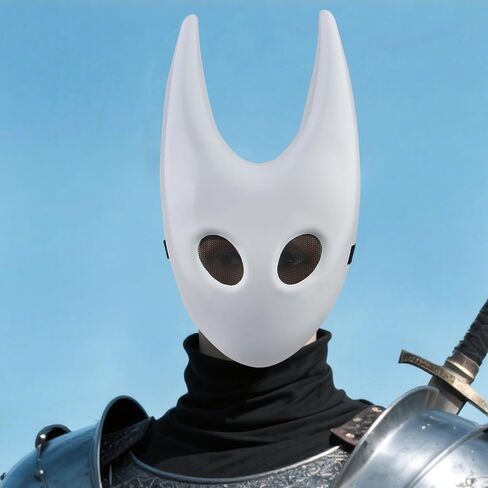 3 PCS Knight Mask with Needle Prop Sword and Red Satin Cloak, Halloween Costume Cosplay Outfit Set for Adults, Costume Accessory for Party Dress Up, Hornets Style in Saudi Arabia