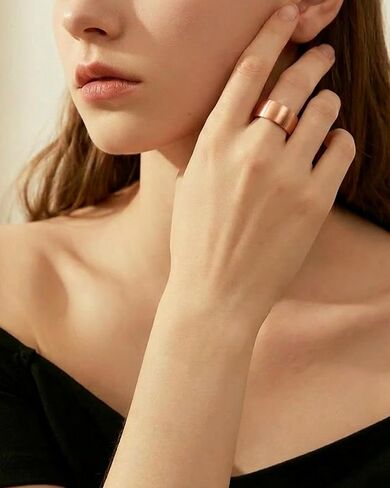 Set of 3 Handmade Copper Rings, 100% Pure Raw Untreated Copper, Meditation & Energy Jewelry, Tibetan Healing Ring Set(Plain) in Saudi Arabia