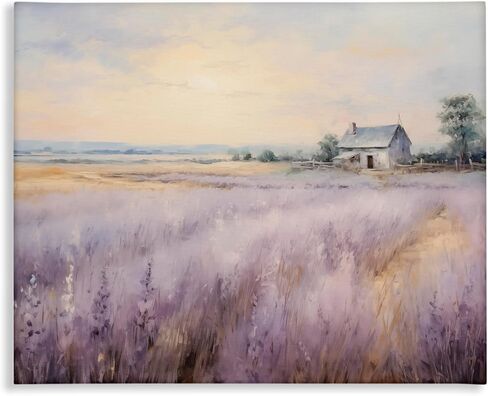 Stupell Industries Lavender Farm Fields Canvas Wall Art, design by Arlington Prints, 30 x 24 in Saudi Arabia