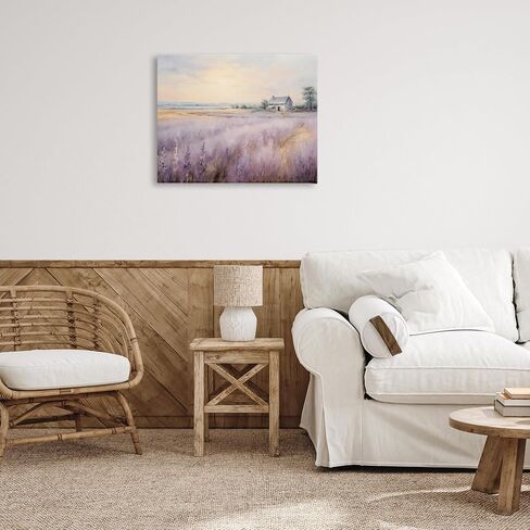Stupell Industries Lavender Farm Fields Canvas Wall Art, design by Arlington Prints, 30 x 24 in Saudi Arabia