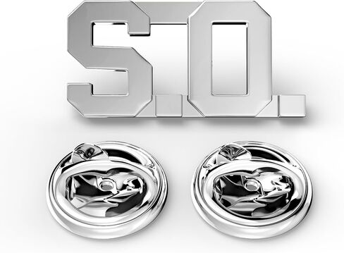S.O. Pin Pair, Silver Finish Metal Lapel Pins For Sheriff's Deputy, Jailer, or Security Officer Uniform in Saudi Arabia