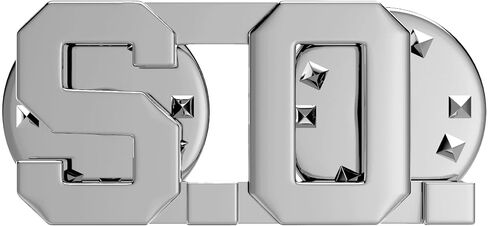 S.O. Pin Pair, Silver Finish Metal Lapel Pins For Sheriff's Deputy, Jailer, or Security Officer Uniform in Saudi Arabia