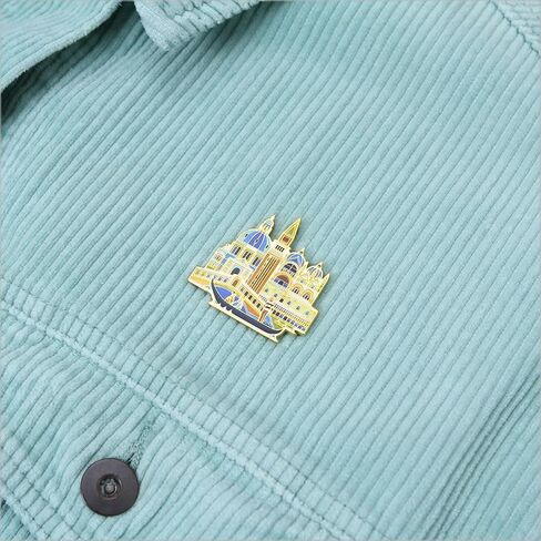 Enamel Pin - Venice. Collector’s Edition, Durable & Stylish Souvenir Pin for Backpacks, Jackets, Hats, and Accessories in Kuwait