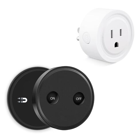 LoraTap Mini Remote Control Outlet Plug Adapter with Remote, 656ft Range Wireless Light Switch for Household Appliances, No Hub Required, 10A/1100W, White, 2 Years Warranty (One Remote + 2 Outlets) in Saudi Arabia