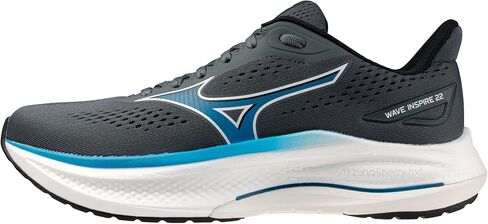 Mizuno Men's Wave Inspire 22 Running Shoes, Dark Slate-Blue Jewel US Mens 10.5 in Kuwait