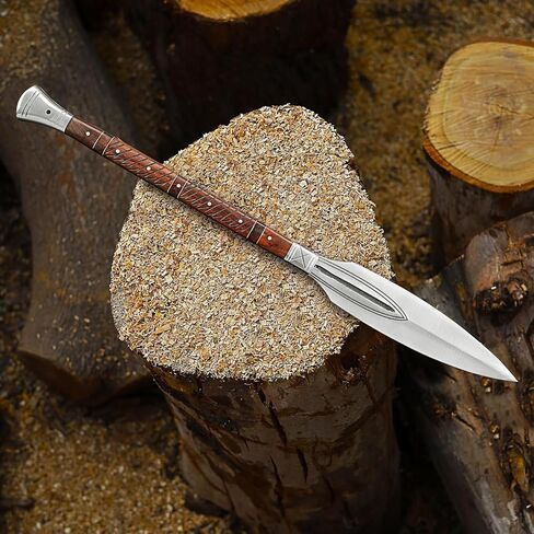Handmade Viking Spear, Forged Steel Blade, Authentic Norse Weapon Replica, Hardwood Shaft – Collectible Piece, Collector's Piece, (Viking Spear) in Saudi Arabia