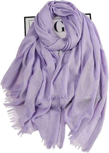 Solid Color Cotton And Linen Textured Scarf, Women'S High-End Sunscreen Beach Shawl in Saudi Arabia