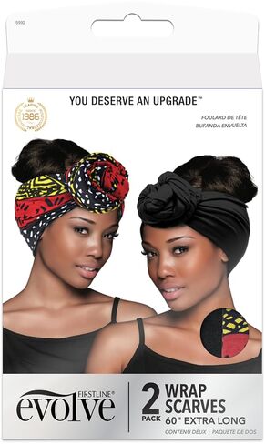 Evolve Wrap Scarf 2-Pack Tribal, Black in Kuwait