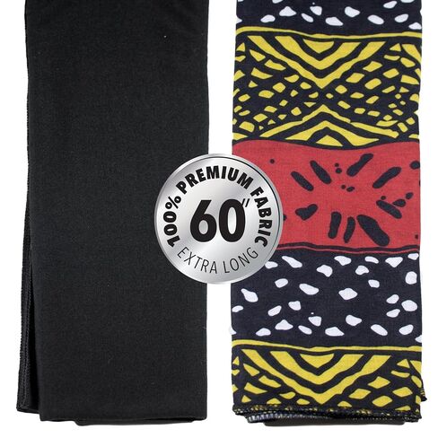 Evolve Wrap Scarf 2-Pack Tribal, Black in Kuwait