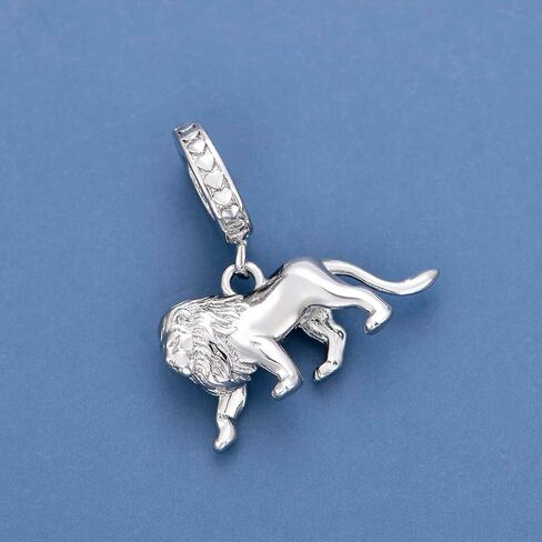 3D Lion Charms Fit Women Bracelet And Necklaces Bead Charm Pendant Jewelry Gifts For Family Friends in Kuwait