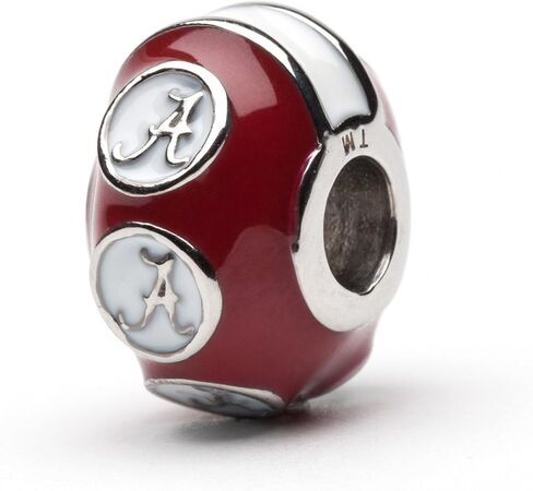 Stone Armory University of Alabama Bead Charm Set | Stainless Steel Alabama Charms | Set of Two Crimson Tide Charms | University of Alabama Gift | Fits Most Popular Charm Bracelets in Saudi Arabia