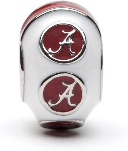 Stone Armory University of Alabama Bead Charm Set | Stainless Steel Alabama Charms | Set of Two Crimson Tide Charms | University of Alabama Gift | Fits Most Popular Charm Bracelets in Saudi Arabia