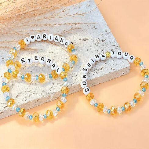 Ariana Jewelry Merch Bracelets Eternal Sunshine Album Tour Concert Outfit for Women Jewelry Gifts for Fans in Saudi Arabia