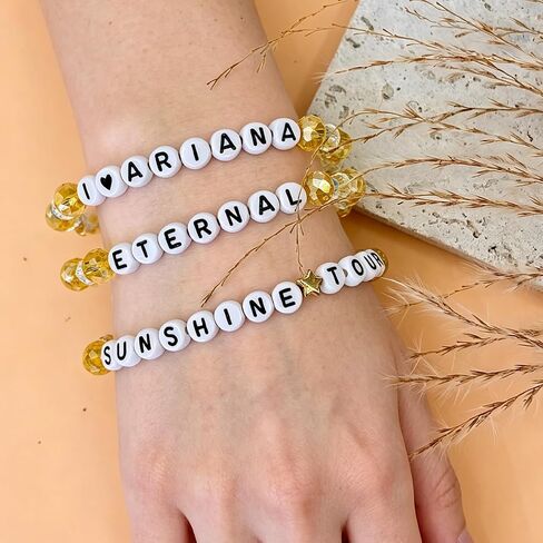 Ariana Jewelry Merch Bracelets Eternal Sunshine Album Tour Concert Outfit for Women Jewelry Gifts for Fans in Saudi Arabia