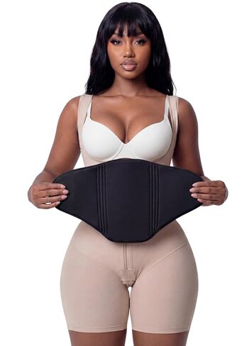 Snatched Body 360 Anatomical Ab Board | Foam Board Wrap with Side Protectors | Lipo Foam Board for Flat Tummy & Abdominal Compression Black in Saudi Arabia