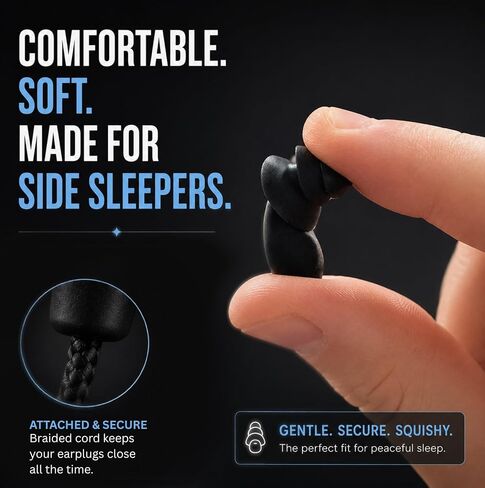 Sleep Mask with Ear Plugs, Light & Sound Blocking Sleep Mask for Sleeping, Soft Comfortable Eye Mask for Side Sleepers, Travel & Naps in Saudi Arabia