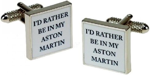 I'd Rather Be In My Aston Martin Cufflinks CK682 in Saudi Arabia