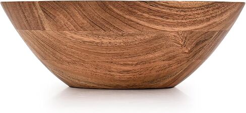 Kimona Decorative Bowl Acacia Wood Decorative Bowl for Table Centerpiece Dining Living Room Farmhouse Country, Restaurant, Café (8" X 8" X 3") in Saudi Arabia