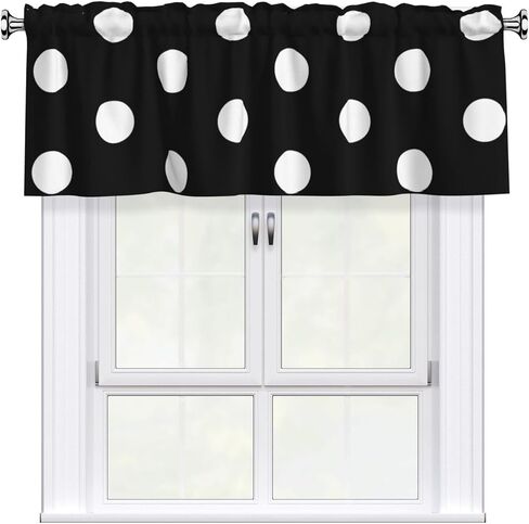 Soccer Ball Valance for Windows, Valance Curtains Window Treatments Farmhouse Rod Pocket Short Curtain for Kitchen Living Room Bedroom, 54 x 18 Inch in Saudi Arabia