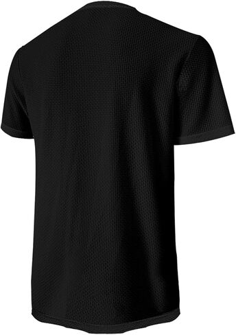 Breeze Shirts for Men Beer Belly Short Sleeve Textured Work Shirts Big and Tall Crew Neck Tretchy Quick Dry Soft Top in Saudi Arabia