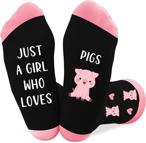 Pig Gifts for Women and Girls Cute Funny Pig Lovers Themed Accessories Socks Presents Christmas Stocking Stuffers Birthday Xmas White Elephant Galentines Graduation Valentines Day Gifts in Kuwait