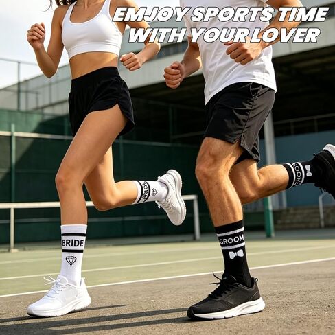 4 Paris Bride and Groom Socks, Wifey Hubby Wedding Socks Engagement Gifts for Couples Funny in Saudi Arabia