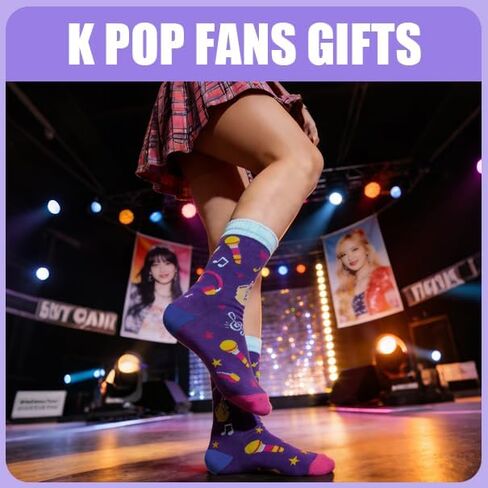 Kpop Gifts Socks - Kpop Singing Socks for Women K-pop Fans Lovers Singers Korean Merch Box Ready for Present in Saudi Arabia