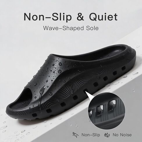 Jerzmy Cloud Slides for Women Men, Comfy Pool Bath Shower Shoes House Summer Slippers Soft Breathable Sandals with Drain Holes Quick Drying for Indoor Outdoor Beach Garden in Saudi Arabia