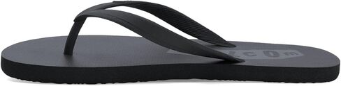 صنادل Volcommotion Flip Flop للرجال من Volcom - إسفنج مريح، صندل ثونغ صديق للماء، أسود رمادي V، 12 in Kuwait