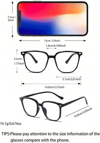 Oversized Square For Women Men Computer Eyeglass HA62702 in Kuwait