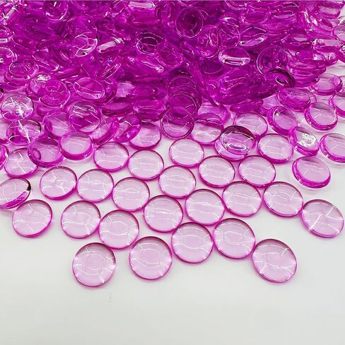 Dorothy Clear Acrylic Flat Marbles for Vases 630 PCS 0.6 Inch Plastic vase Filler Beads for Home Decor,Wedding Centerpieces,Floral Designs, Aquarium Fish Tank & Candle Holders in Saudi Arabia