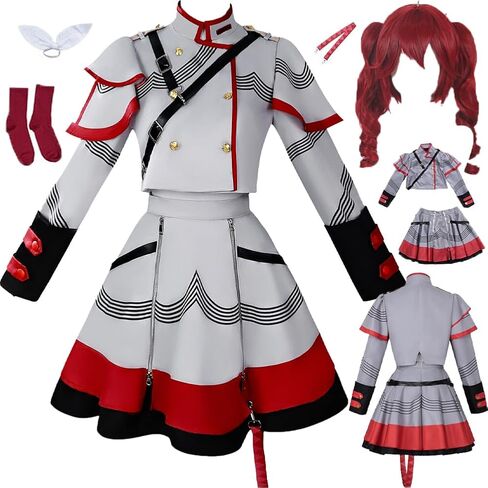 Kasane Costume Dress Uniform Full Set Socks Women Party Dress in Saudi Arabia