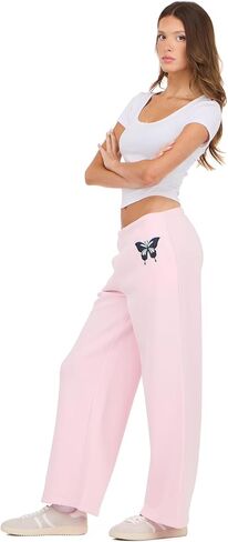 Forever 21 Women's Wide Leg Jogger Pants with Patch Details in Kuwait